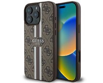 Kryt Guess GUHMP16XP4RPSW Apple iPhone 16 Pro Max hardcase 4G Printed Stripes MagSafe brown