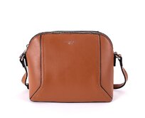 Malá pevná hnědá crossbody kabelka David Jones CM5941 hnědá, syntetická kůže