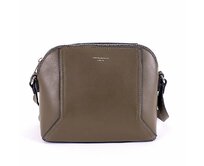 Malá pevná tmavězelená crossbody kabelka David Jones CM5941 zelená, syntetická kůže