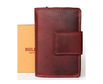 Masivní celokožená tmavěčervená peněženka Bull Burry + RFID červená, kůže