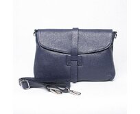 Modrá kožená kabelka na rameno/do ruky/crossbody no. 222 modrá, kůže