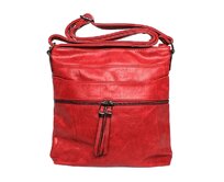 Malá tmavěčervená crossbody kabelka ROMINA &amp; CO D219/21 červená, syntetická kůže