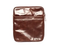 Kožená středně velká hnědá crossbody taška Vera Pelle no. 82 hnědá, kůže