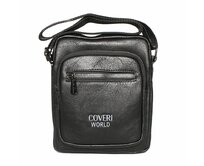 Černá pevnější crossbody taška Coveri World CW2180 černá, syntetická kůže