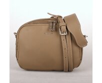 Zelenohnědá (khaki) crossbody kabelka David Jones CM3521 zelená, syntetická kůže