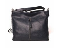 Luxusní tmavěmodrá kožená crossbody kabelka Alex&amp;Co (Gianni Conti) 815 modrá, kůže