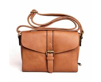 Malá hnědá crossbody kabelka FLORA&amp;CO F2524 hnědá, syntetická kůže