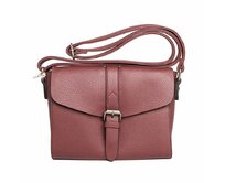 Malá tmavěčervená crossbody kabelka FLORA&amp;CO F2524 červená, syntetická kůže