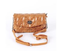 Moderní malá hnědá crossbody kabelka David Jones  6719-1A hnědá, syntetická kůže