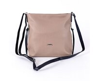 Malá/střední hnědo-šedá crossbody kabelka David Jones 6727-1A hnědá, syntetická kůže