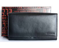 Černá dámská kožená peněženka BELLUGIO černá, kůže