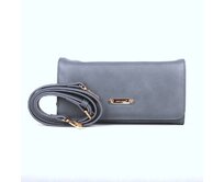 Tmavěmodrá crossbody kabelka (psaníčko) David Jones 5504A modrá, syntetická kůže