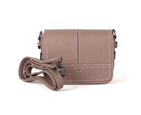 Tmavěrůžová malá pevná crossbody kabelka David Jones CM3925 růžová, syntetická kůže