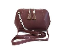 Malá pevná fialová (vínová) crossbody kabelka David Jones CM3951A fialová, syntetická kůže