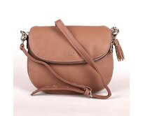 Tmavěrůžovohnědá crossbody kabelka David Jones 5824-1 růžová, syntetická kůže