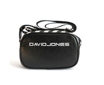 Černo-bílá kabelka na rameno i crossbody kabelka David Jones 5965-2 černá, syntetická kůže