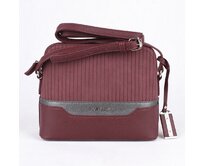 Malá tmavěčervená crossbody kabelka David Jones 6103-1 červená, syntetická kůže