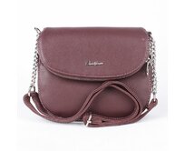 Tmavěvínová crossbody kabelka David Jones 6100-1 fialová, syntetická kůže