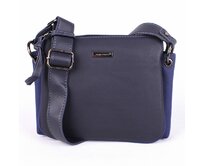 Tříoddílová tmavěmodrá crossbody kabelka David Jones CM5322 modrá, syntetická kůže