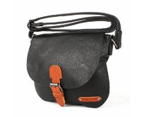 Malá/střední černá crossbody kabelka FLORA&amp;CO H6753 černá, syntetická kůže