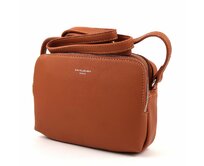 Hnědá dvouoddílová crossbody kabelka David Jones CM5616A hnědá, syntetická kůže