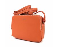 Korálová dvouoddílová crossbody kabelka David Jones CM5616A oranžová, syntetická kůže