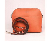 Malá pevná korálová crossbody kabelka David Jones 6224-1 oranžová, syntetická kůže