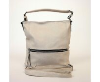 Středně velká béžová kabelka na rameno i crossbody ROMINA &amp; CO D167/20 béžová, syntetická kůže