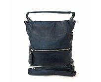 Středně velká modrá kabelka na rameno i crossbody ROMINA &amp; CO D167/20 modrá, syntetická kůže