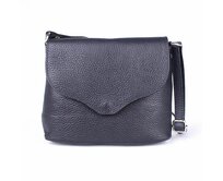 Malá kožená tmavěmodrá crossbody kabelka Vera Pelle no. 61 modrá, kůže