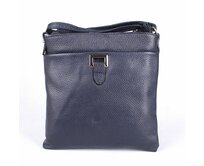 Malá kožená tmavěmodrá crossbody kabelka Vera Pelle no. 17 modrá, kůže