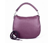 Značková vínová kožená kabelka na rameno/crossbody Gianni Conti no. 167 vínová, kůže