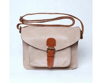 Malá/střední béžovo-šedá crossbody kabelka FLORA&amp;CO H6788 béžová, syntetická kůže