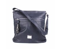 Střední tmavěmodrá crossbody kabelka ROMINA &amp; CO D548/23 tmavěmodrá, syntetická kůže