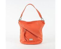 Korálová kabelka na rameno i crossbody David Jones 6265-1 oranžová, syntetická kůže