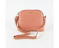 Malá pevná růžová crossbody kabelka David Jones CM5758 růžová, syntetická kůže