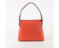 Malá korálová kabelka na ruku/do ruky/crossbody David Jones 6255-1 oranžová, syntetická kůže