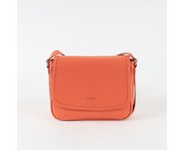 Korálová pevná crossbody kabelka David Jones 6252-2 oranžová, syntetická kůže