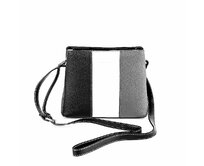 Tříoddílová černá crossbody kabelka David Jones 6939-1 černá, syntetická kůže