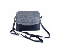 Malá pevná černá crossbody kabelka David Jones 6751-1 černá, syntetická kůže