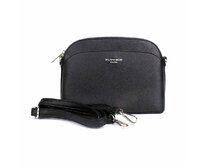 Malá černá crossbody kabelka FLORA&amp;CO 2543 černá, syntetická kůže