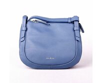 Malá/střední džínově modrá kožená crossbody kabelka Gianni Conti 903 džínově modrá, kůže