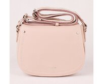 Světlerůžová pevná crossbody kabelka David Jones CM5061 růžová, syntetická kůže