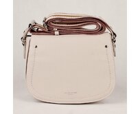 Světlešedá pevná crossbody kabelka David Jones CM5061 šedá, syntetická kůže