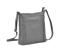 Žlutá středně velká kožená crossbody kabelka Patrizia Piu 417 žlutá, kůže