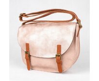 Středně velká světlerůžová crossbody kabelka FLORA&amp;CO H6763 růžová, syntetická kůže