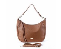 Středně velká hnědá kabelka na rameno i crossbody David Jones CM6743 hnědá, syntetická kůže