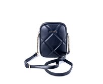 Dvouoddílová malá černá crossbody kabelka David Jones 7020 černá, syntetická kůže