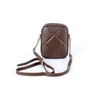 Dvouoddílová malá tmavěhnědá crossbody kabelka David Jones 7020 tmavěhnědá, syntetická kůže