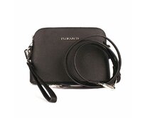 Malá pevná černá crossbody kabelka FLORA&amp;CO F3765 černá, syntetická kůže